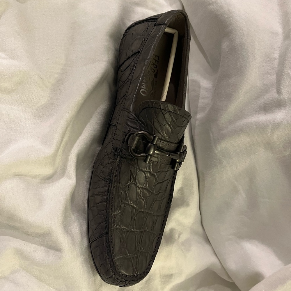 Salvatore Ferragamo Mens Crocodile skin Loafers